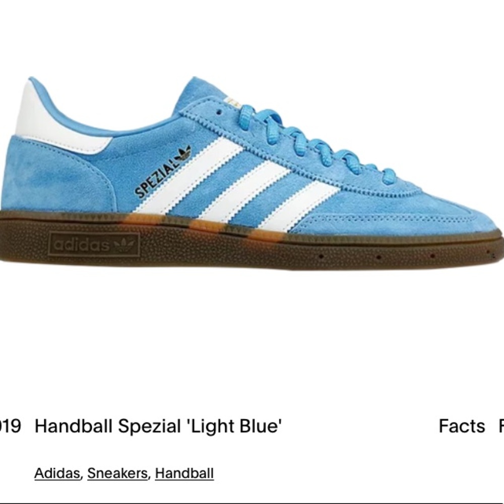 Adidas Light Blue Handball Spezial Sneakers